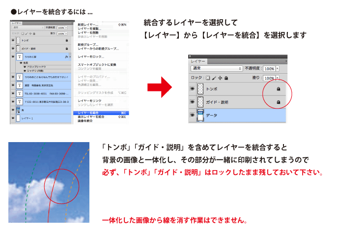 レイヤーの統合